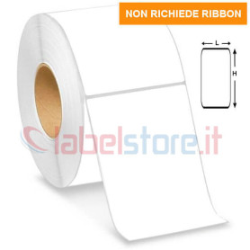 100x125 mm Rotolo etichette TERMICHE adesive bianco