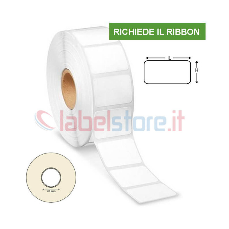 etichette adesive rotonde vellum circolari